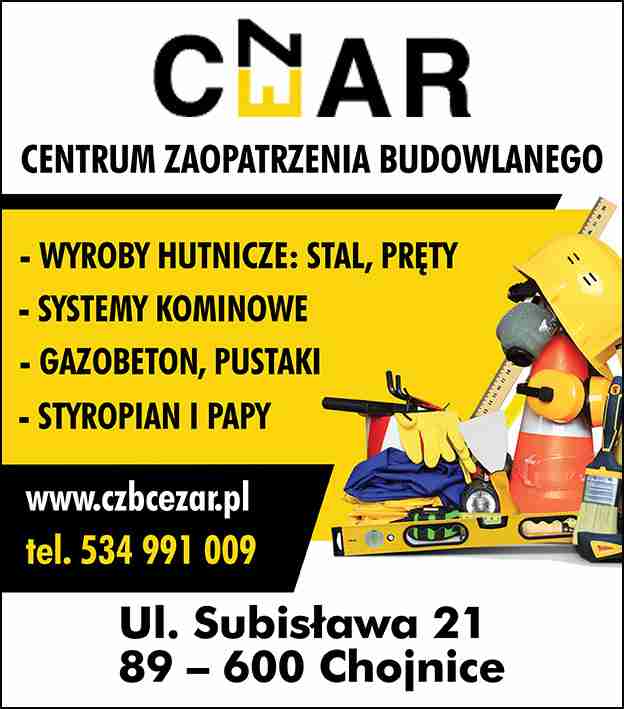 Centrum Zaopatrzenia Budownictwa "Cezar" - hurtownia materiałów budowlanych CHOJNICE hurtownia materiałów budowlanych CHOJNICE